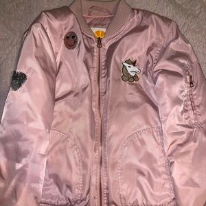 C & C California cute pink bomber jacket